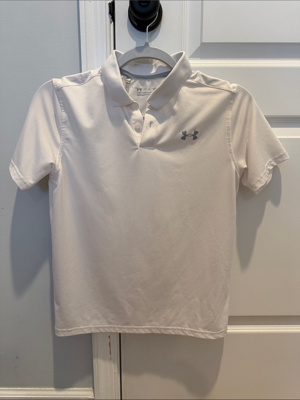 Under Armour White Short-Sleeve Performance Polo